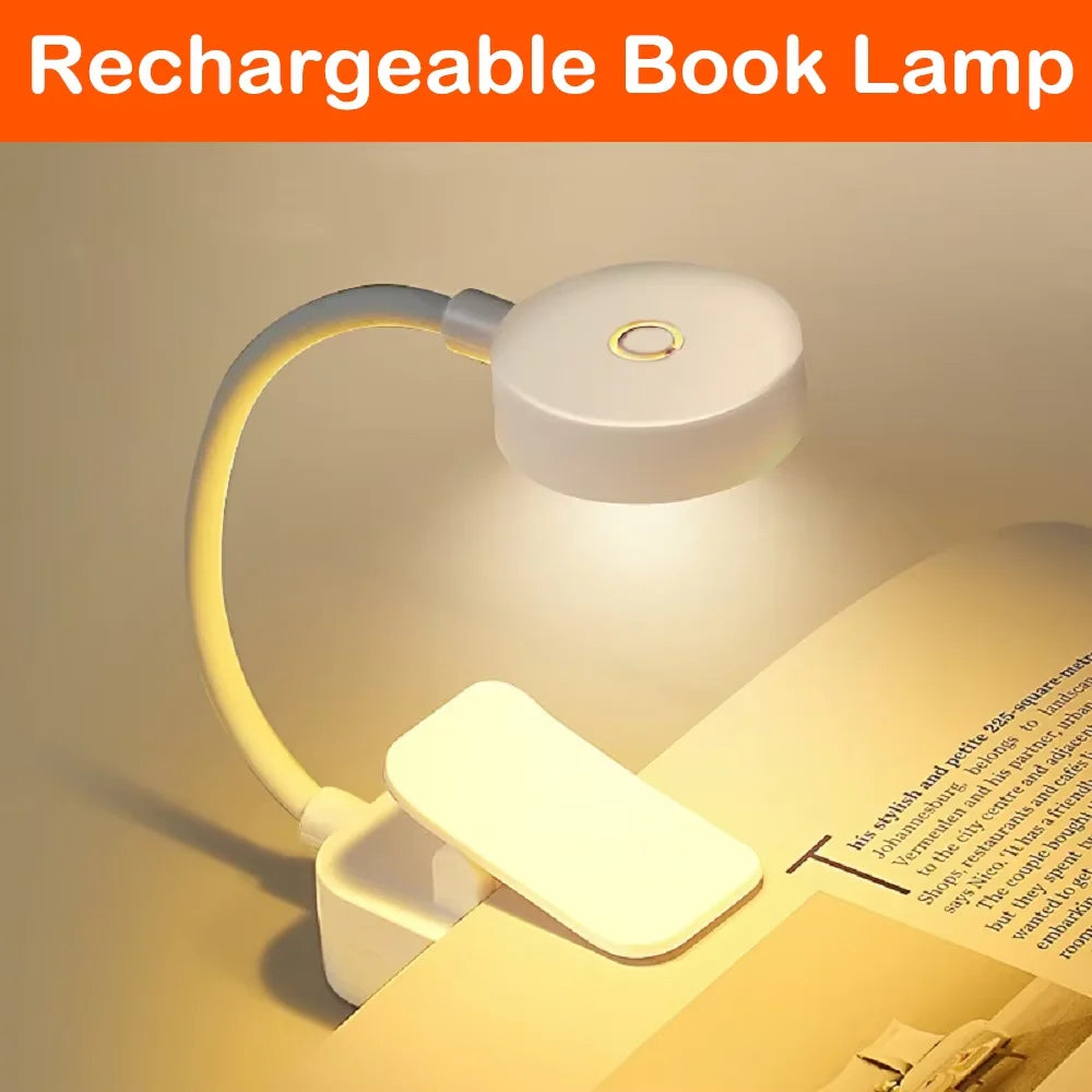 LumiClip™ — Rechargeable clip-on reading light